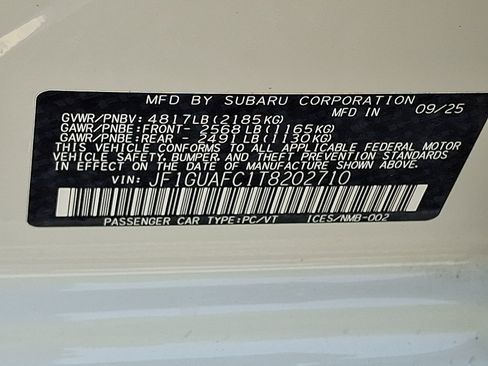 Certified 2026 Subaru Impreza 2.0i Sport AWD/4WD image 26