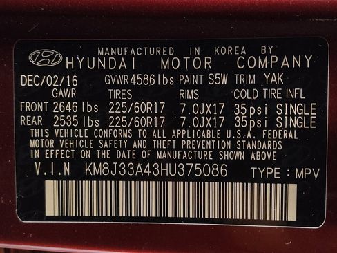 Used 2017 Hyundai Tucson SE image 33