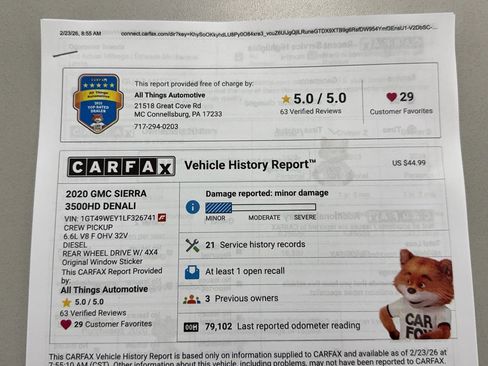 Used 2020 GMC Sierra 3500 Denali w/ Denali Ultimate Package image 45