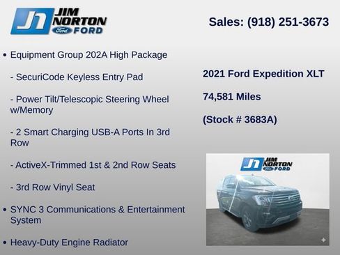 Used 2021 Ford Expedition XLT AWD/4WD image 16