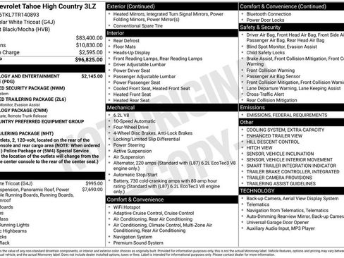 New 2026 Chevrolet Tahoe High Country image 5