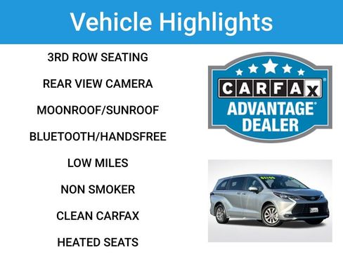 Used 2022 Toyota Sienna XLE image 2