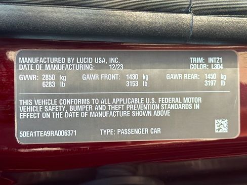 Used 2024 Lucid Air Touring AWD/4WD image 12