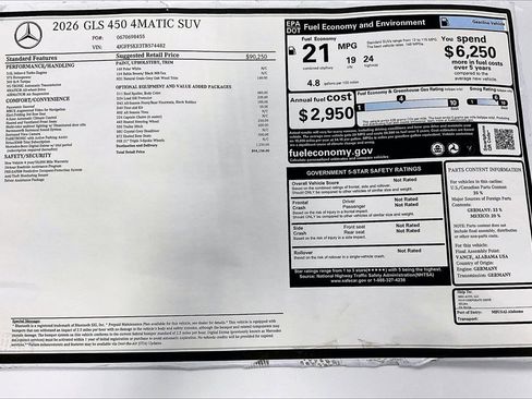 New 2026 Mercedes-Benz GLS 450 4MATIC image 19