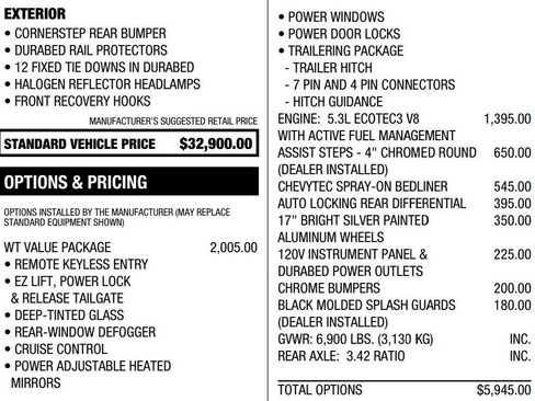 Used 2020 Chevrolet Silverado 1500 W/T w/ WT Value Package image 2