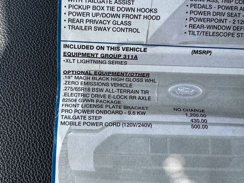 Used 2023 Ford F150 Lightning XLT AWD/4WD image 40