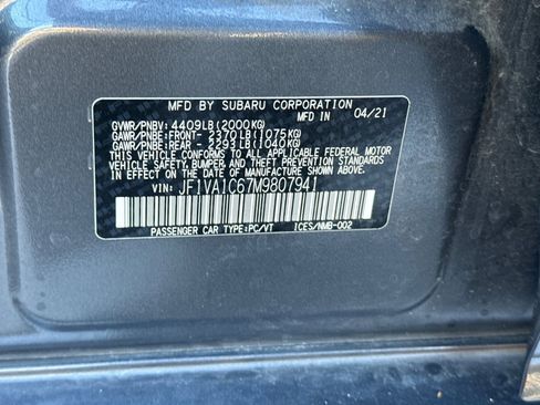 Used 2021 Subaru WRX Premium image 37