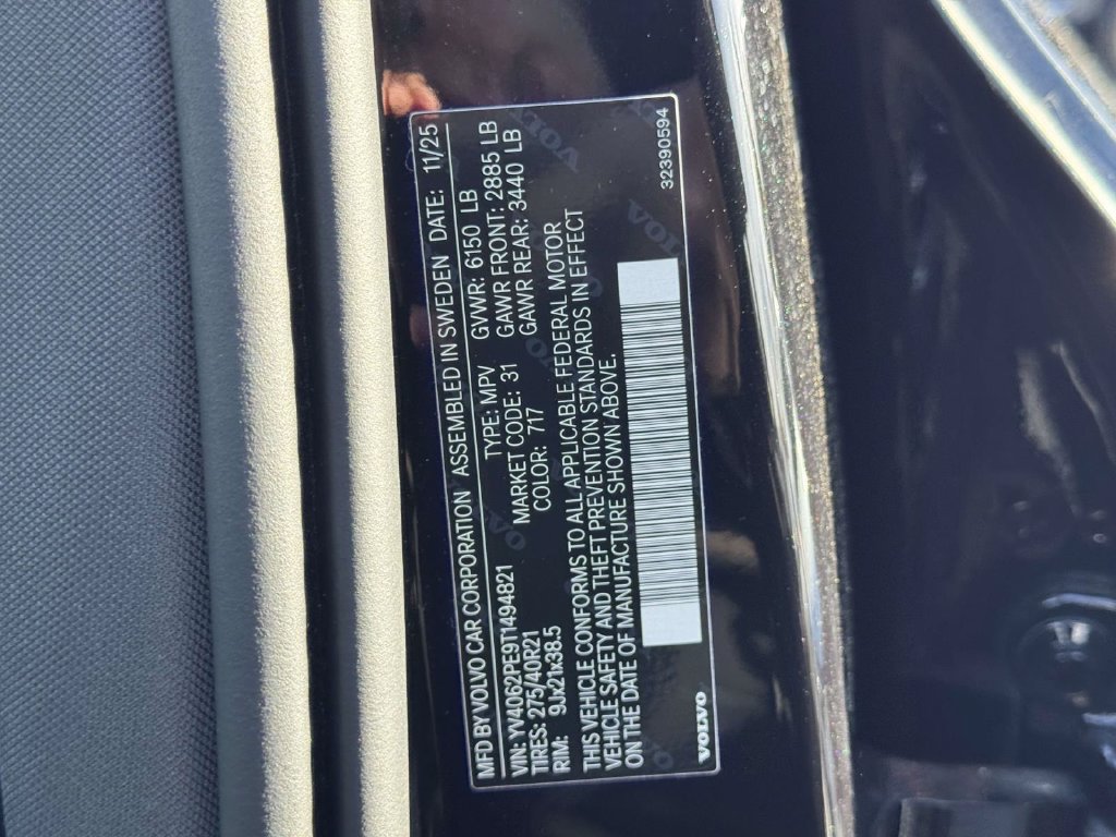Used 2026 Volvo XC90 B6 Plus w/ Protection Package Premier AWD/4WD image 31