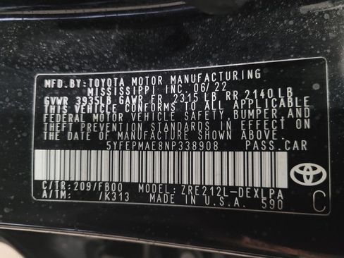 Used 2022 Toyota Corolla LE FWD image 33