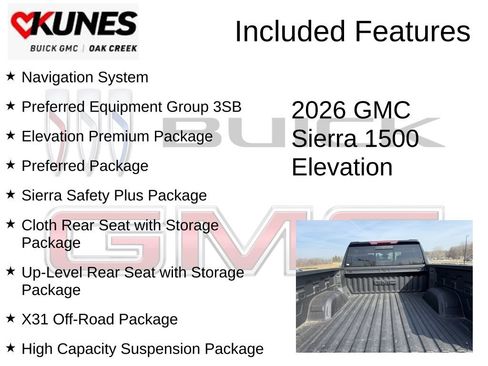 New 2026 GMC Sierra 1500 Elevation w/ Elevation Premium Package AWD/4WD image 2