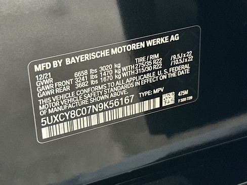 Used 2022 BMW X6 M50i w/ Premium Package image 36