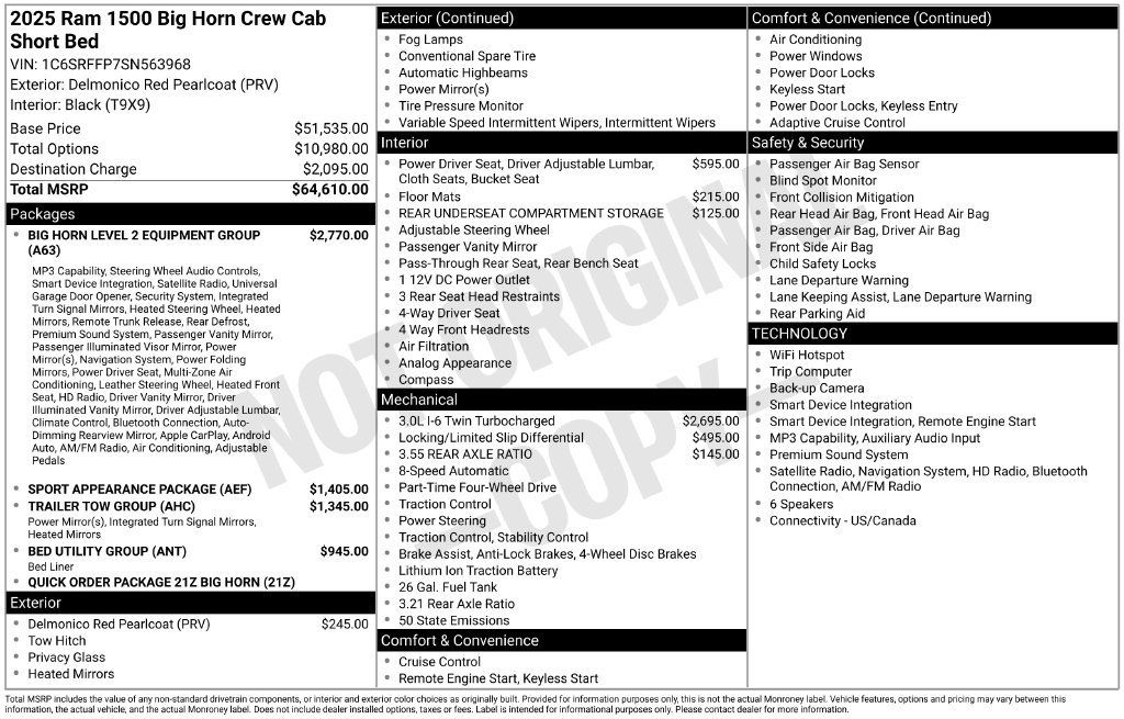 Used 2025 RAM 1500 Big Horn AWD/4WD image 12