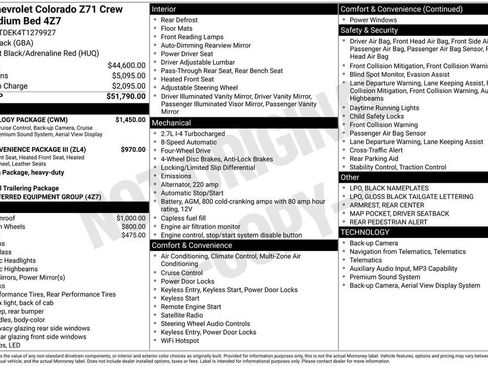 New 2026 Chevrolet Colorado Z71 w/ Technology Package AWD/4WD image 32