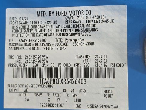 Used 2024 Ford Mustang GT Premium RWD image 24