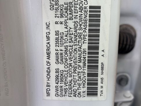 Used 2021 Honda Accord LX image 16