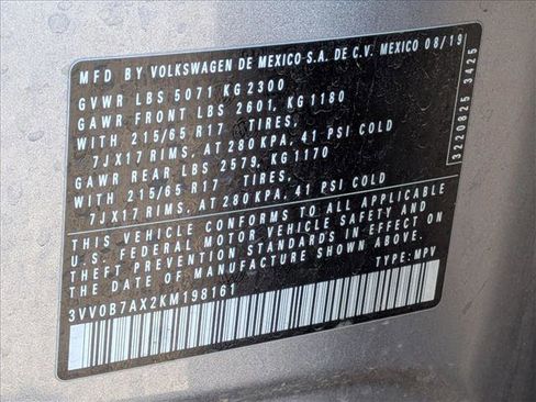 Used 2019 Volkswagen Tiguan S w/ Driver Assistance Package image 16