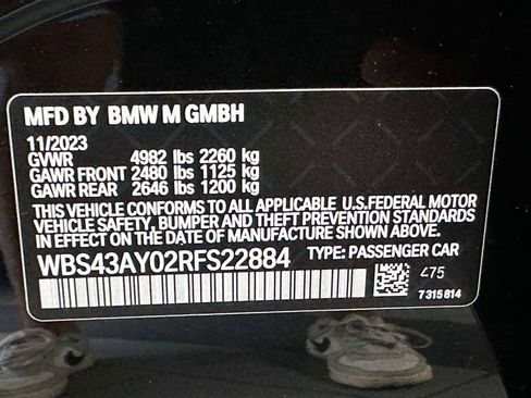 Used 2024 BMW M3 Competition w/ Executive Package AWD/4WD image 34