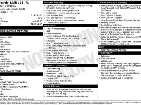 Used 2024 Chevrolet Malibu LS FWD image 16