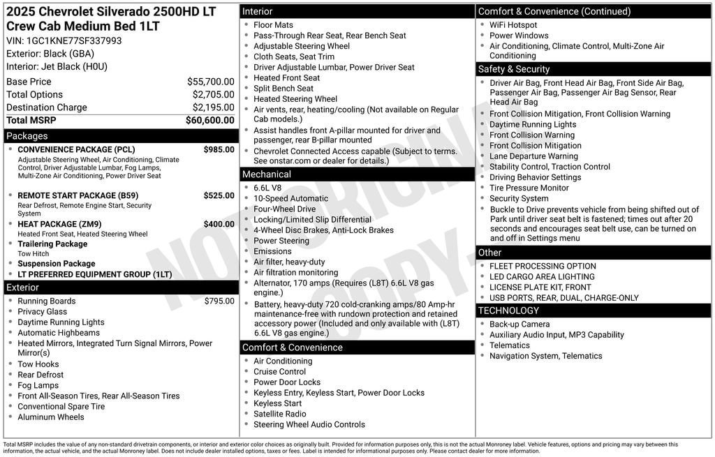 Used 2025 Chevrolet Silverado 2500 LT w/ Convenience Package AWD/4WD image 2