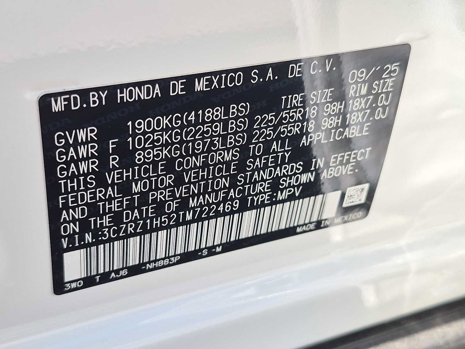 Certified 2026 Honda HR-V Sport image 32
