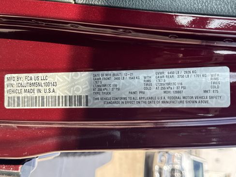 Used 2022 Jeep Gladiator Rubicon w/ LED Lighting Group image 33