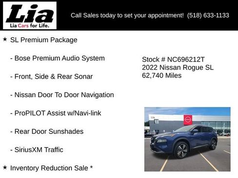 Used 2022 Nissan Rogue SL w/ SL Premium Package AWD/4WD image 6