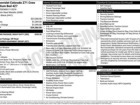 Certified 2019 Chevrolet Colorado Z71 image 32