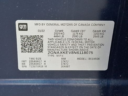 Certified 2022 Chevrolet Equinox LT FWD image 27