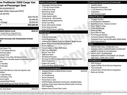 Used 2025 RAM ProMaster 3500 w/ Convenience Group image 2