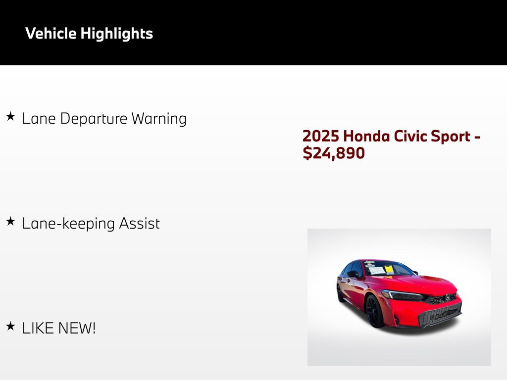Used 2025 Honda Civic Sport image 53