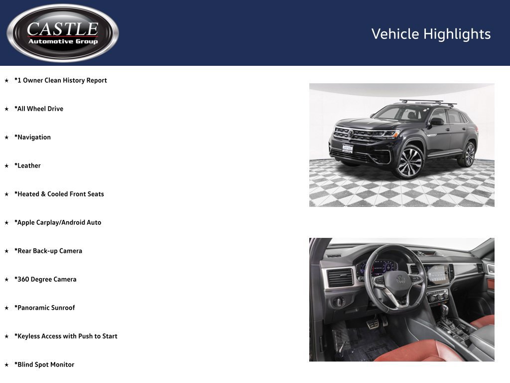 Used 2022 Volkswagen Atlas Cross Sport SEL Premium R-Line AWD/4WD image 3