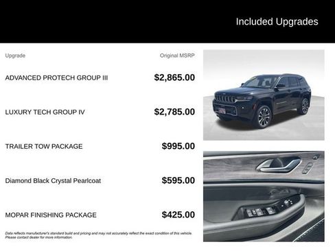 New 2024 Jeep Grand Cherokee Overland w/ Advanced Protech Group III AWD/4WD image 5