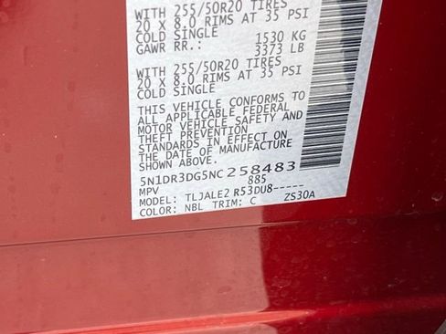 Used 2022 Nissan Pathfinder Platinum w/ Cargo Package FWD image 39