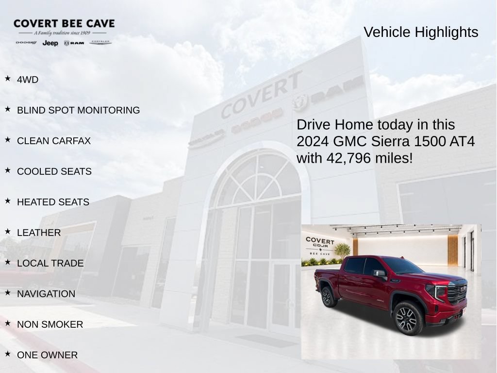 Used 2024 GMC Sierra 1500 AT4 w/ Technology Package AWD/4WD image 9
