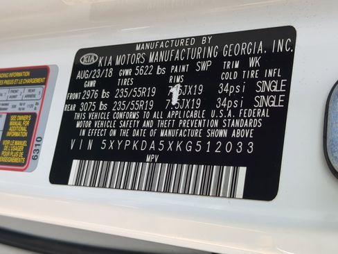 Used 2019 Kia Sorento SX image 23