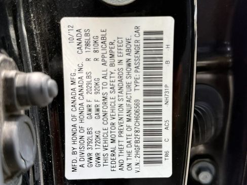 Used 2012 Honda Civic EX image 35