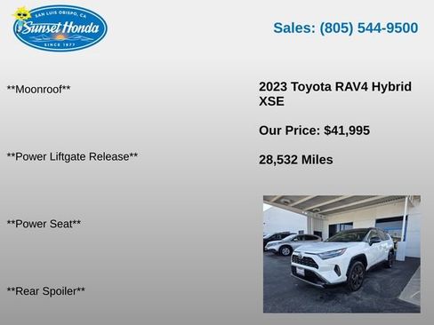 Used 2023 Toyota RAV4 XSE AWD/4WD image 7