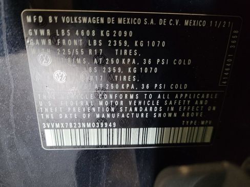 Used 2022 Volkswagen Taos S AWD/4WD image 33