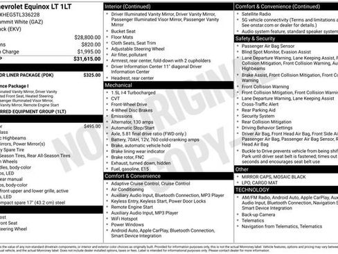 New 2026 Chevrolet Equinox LT w/ LPO, Floor Liner Package FWD image 4