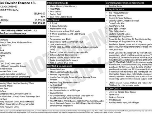 Used 2019 Buick Envision Essence image 3