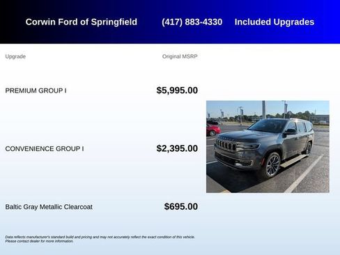 Used 2024 Jeep Wagoneer Series III w/ Premium Group I AWD/4WD image 5