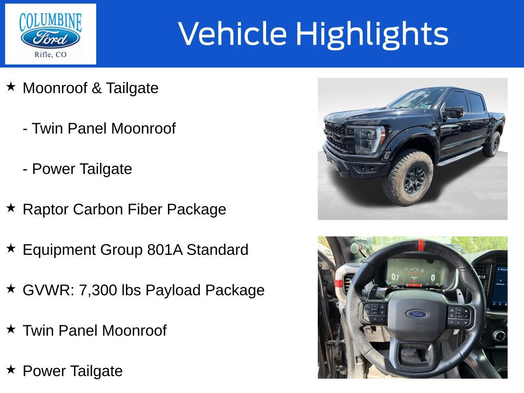 Certified 2023 Ford F150 Raptor w/ Raptor Carbon Fiber Package AWD/4WD image 4