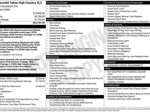 Used 2022 Chevrolet Tahoe High Country image 11