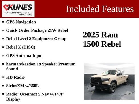 Used 2025 RAM 1500 Rebel w/ Rebel Level 2 Equipment Group AWD/4WD image 3
