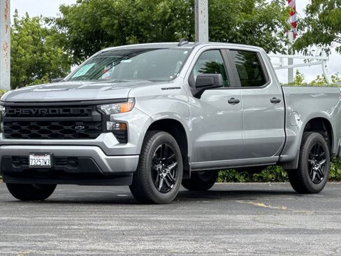Used 2024 Chevrolet Silverado 1500 Custom w/ LPO, Dark Essentials Package RWD image 8