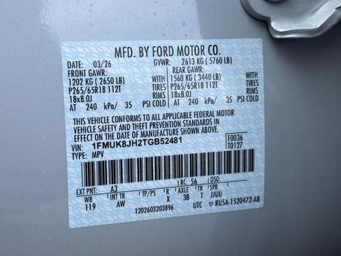 New 2026 Ford Explorer Tremor AWD/4WD image 37