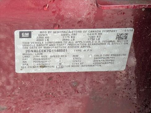 Used 2016 Chevrolet Equinox LT FWD image 15