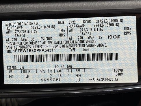 Used 2023 Ford F150 Tremor w/ Trailer Tow Package AWD/4WD image 41