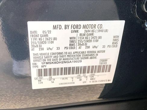 Certified 2022 Ford Explorer XLT w/ Equipment Group 202A image 36
