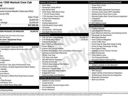 New 2026 RAM 1500 Warlock AWD/4WD image 28
